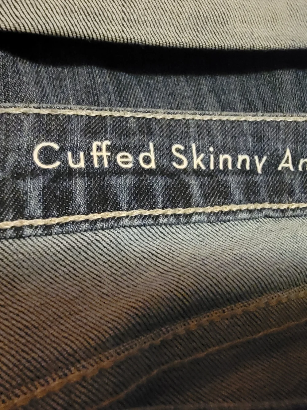 LC Lauren Conrad Dark Blue Cropped Straight Jeans